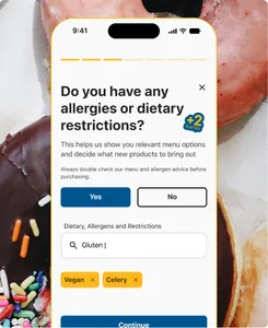 Food APp portfolio screenshot